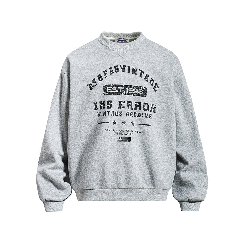 Crew neck casual sweatshirt