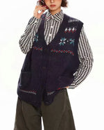 빈티지 니트 조끼