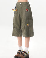 Multi-pocket cargo shorts