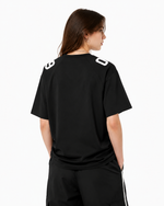 Embroidered badge short-sleeved shirt