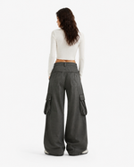 多口袋工裝長褲