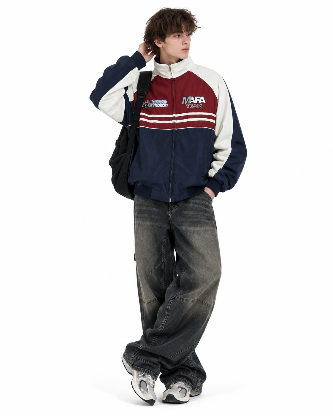 Color-blocked jacket