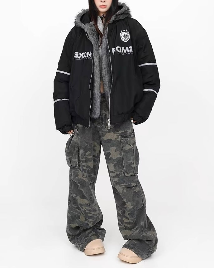 Retro loose thickened cotton clothing