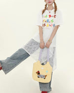 헐렁한 개인화된 반팔