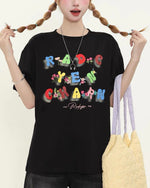 헐렁한 개인화된 반팔