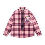 엿보는 강아지 긴팔 셔츠