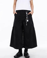 Panelled cargo cropped trousers