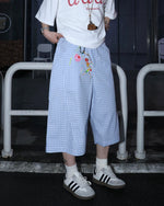 Simple plaid casual shorts