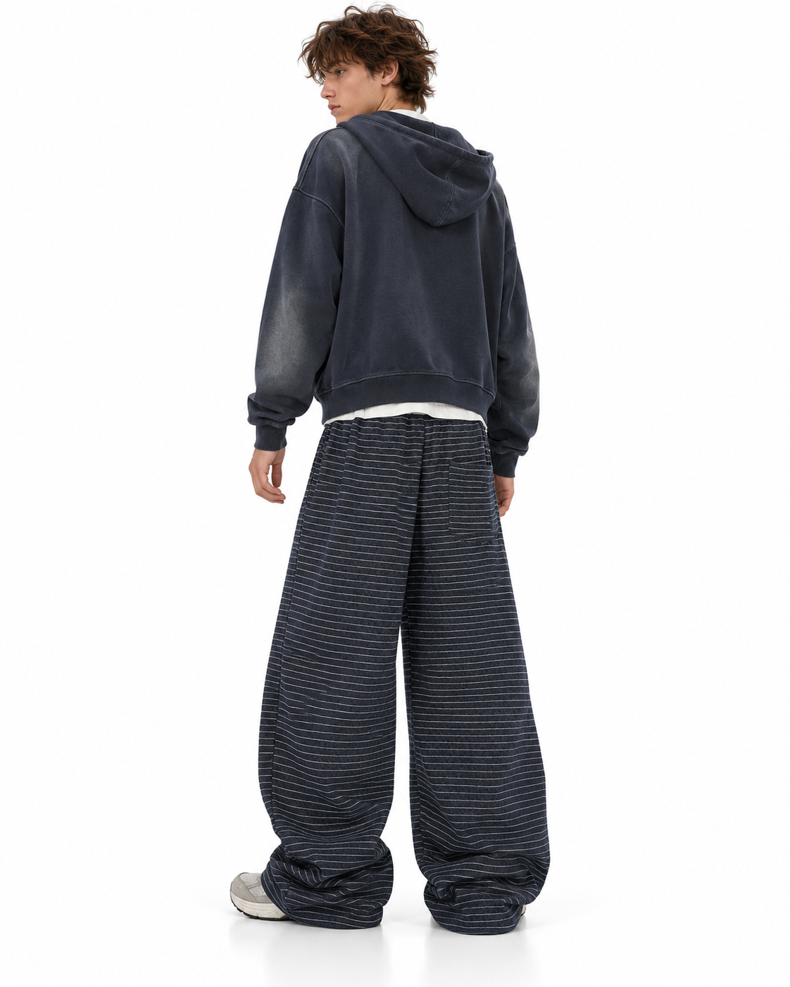 Retro contrast casual pants