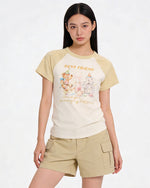 Retro contrast short sleeves