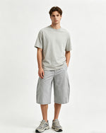 Distressed cropped trousers