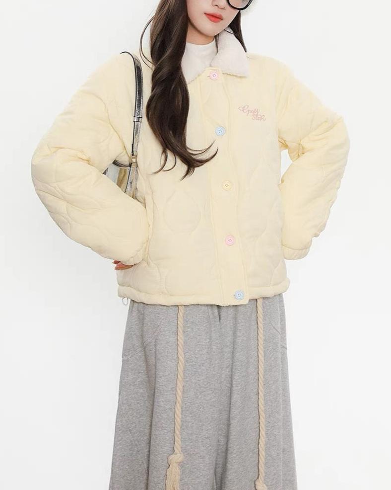 Retro short cotton jacket