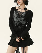 Retro Hot Girl Long Sleeve