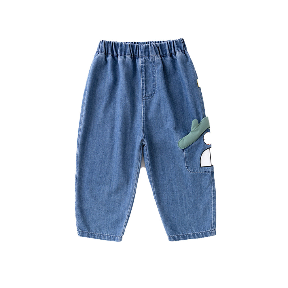 卡通立體牛仔褲