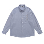 復古趣味斑點狗長袖襯衫