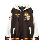 Retro hooded baseball uniform