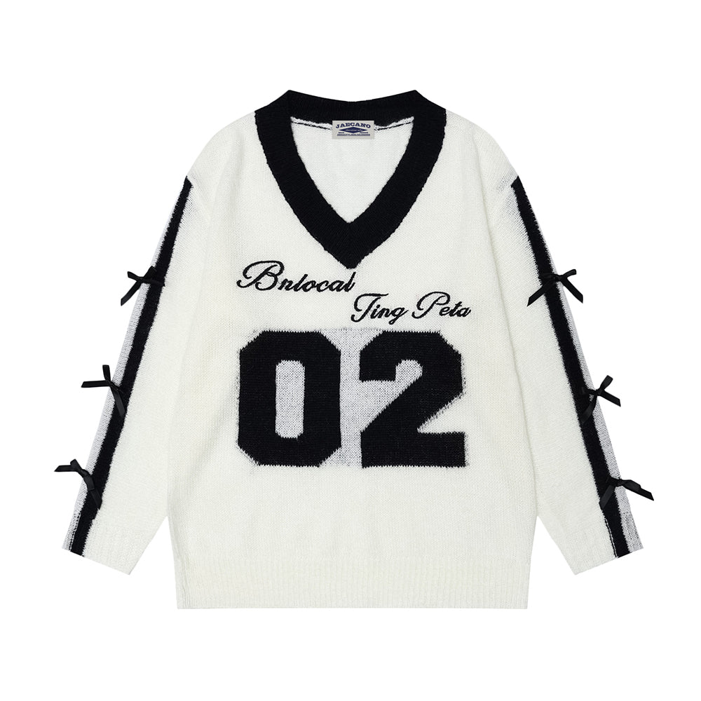 復古刺綉針織毛衣