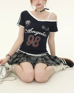 Simple design short sleeves