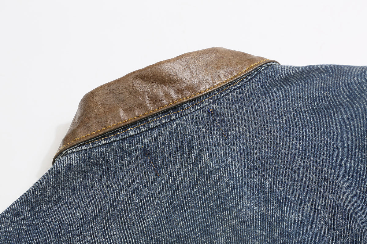 Retro cartoon embroidered denim jacket