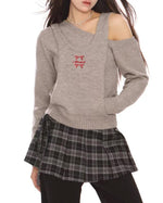 復古簡約百搭短款長袖