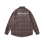Plaid casual long-sleeved shirt