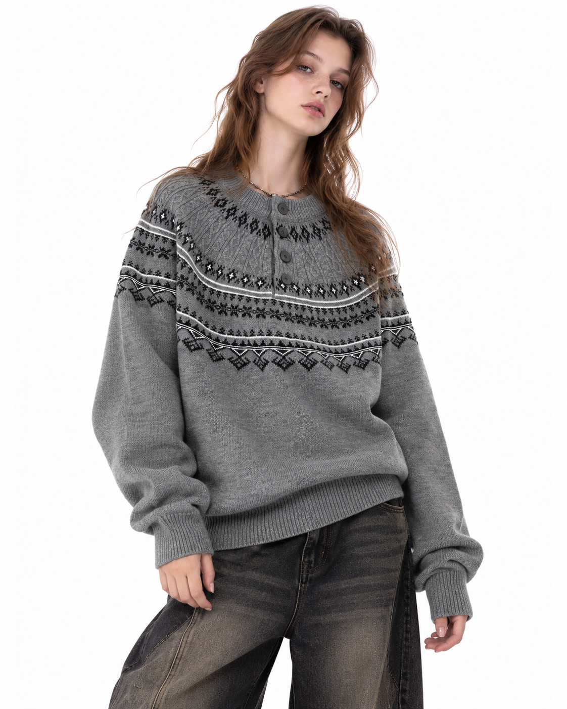 캐주얼 다재다능한 스웨터