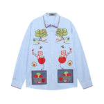 레트로 펀 긴팔 셔츠