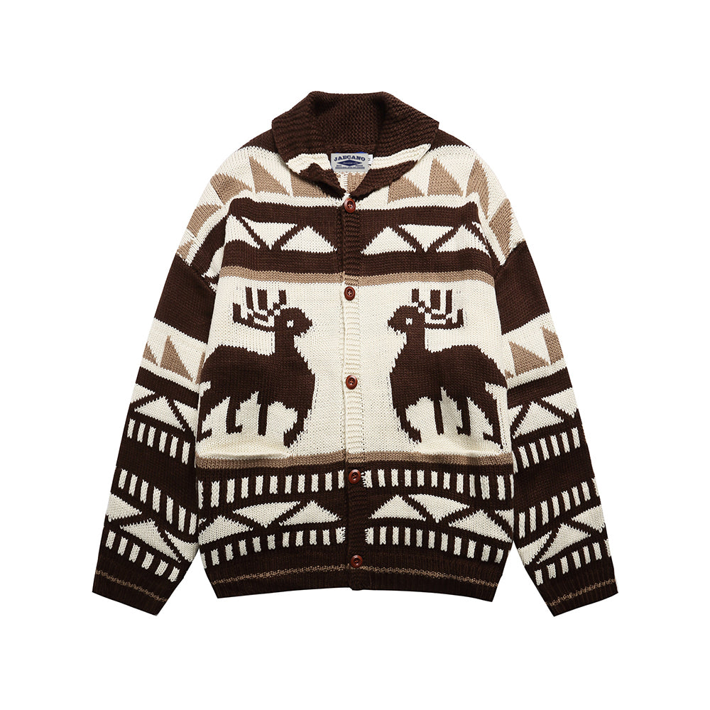 Vintage Elk Knit Sweater