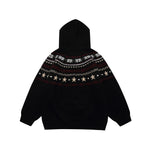 星星提花連帽開衫