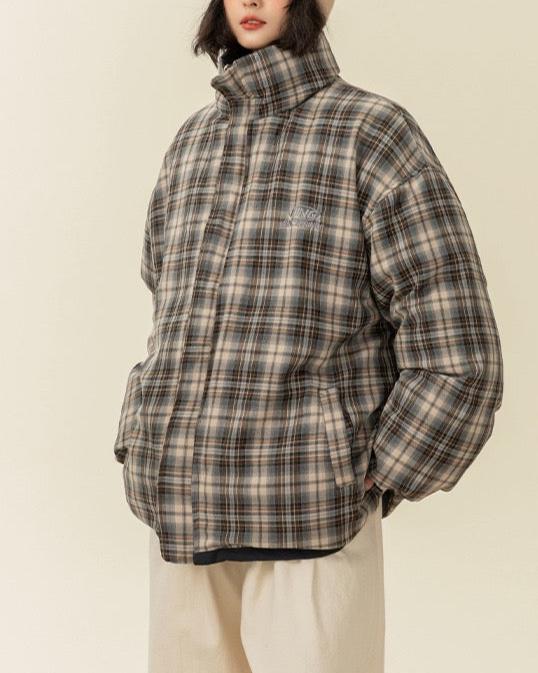 Retro reversible cotton jacket