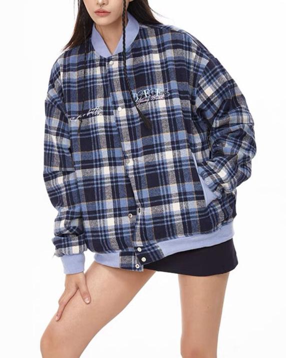 vintage embroidered reversible jacket