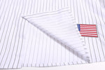 American retro vertical striped baseball shirt
