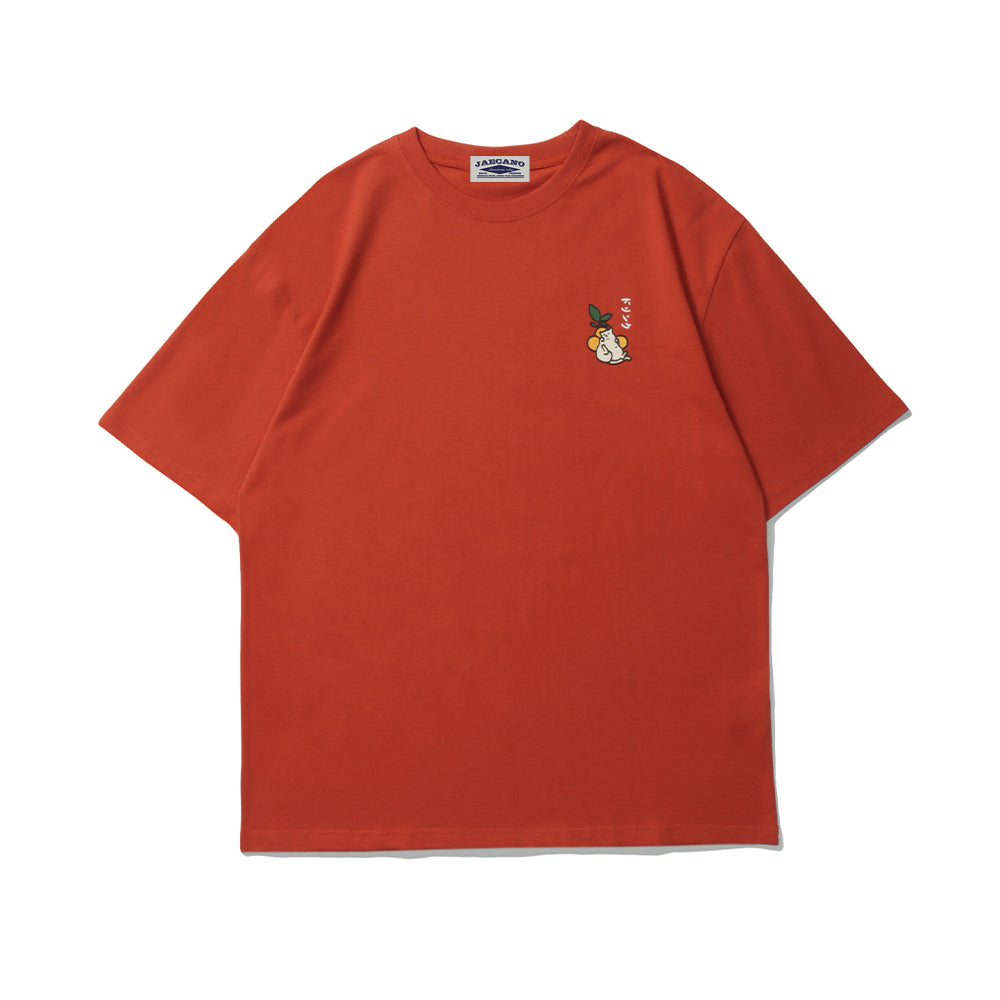 Retro fun printed round neck short sleeves