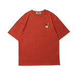 Retro fun printed round neck short sleeves