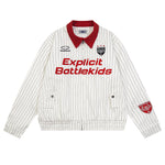 Retro sports contrast striped jacket