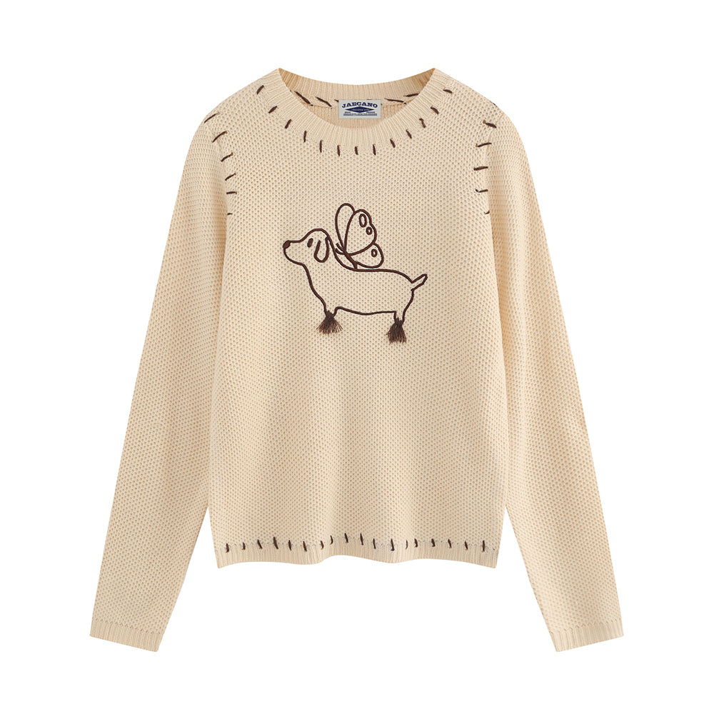 Short knitted sweater (women's style)