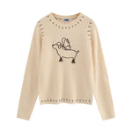 Short knitted sweater (women's style)