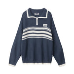 撞色百搭針織衫