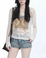 Butterfly design long sleeves