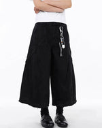 Panelled cargo cropped trousers