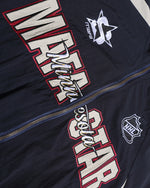 American retro patchwork sports short-sleeved jacket