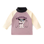 復古撞色打底衫