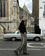 休閑波點牛仔褲