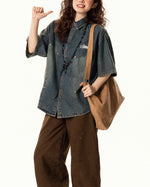 Loose short sleeve shirt