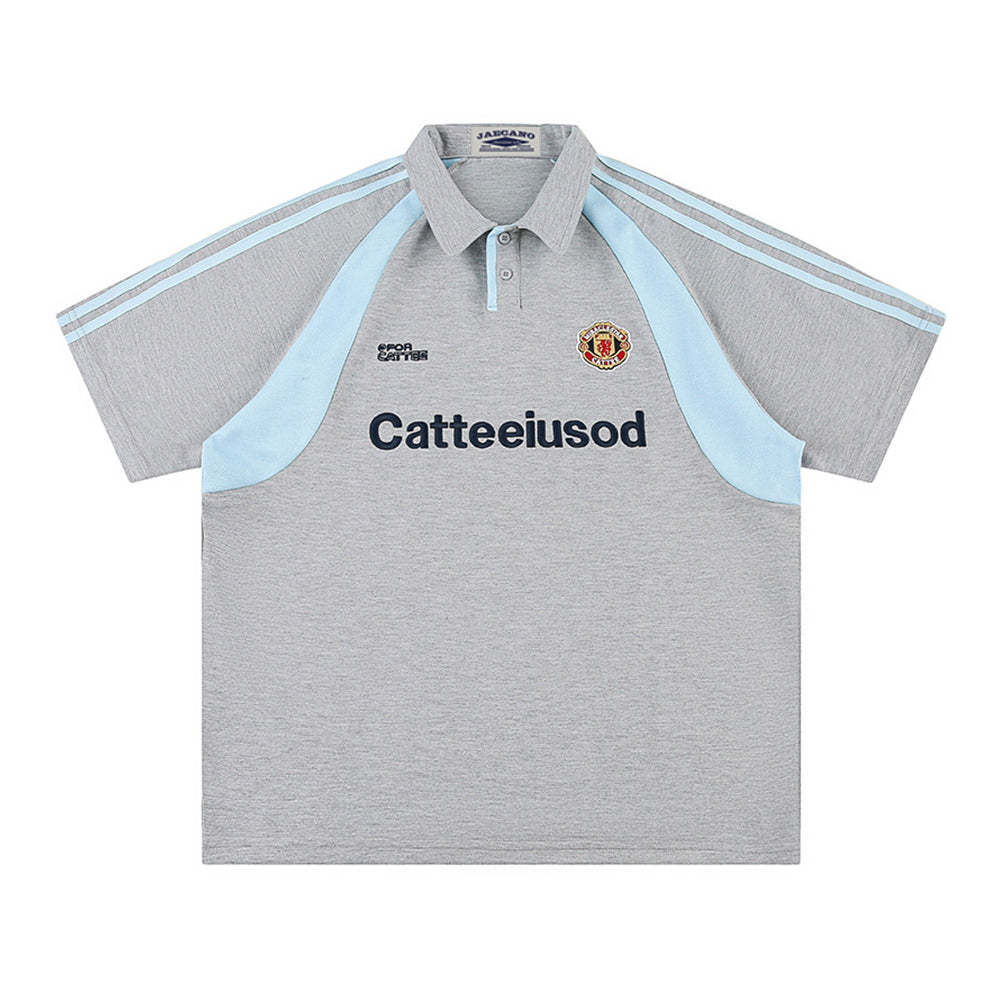 Colorblock polo short sleeves