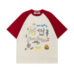 대비되는 컬러의 귀여운 반팔