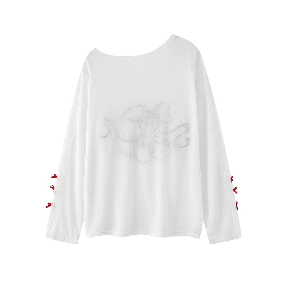 Simple off-shoulder long sleeves (women's)