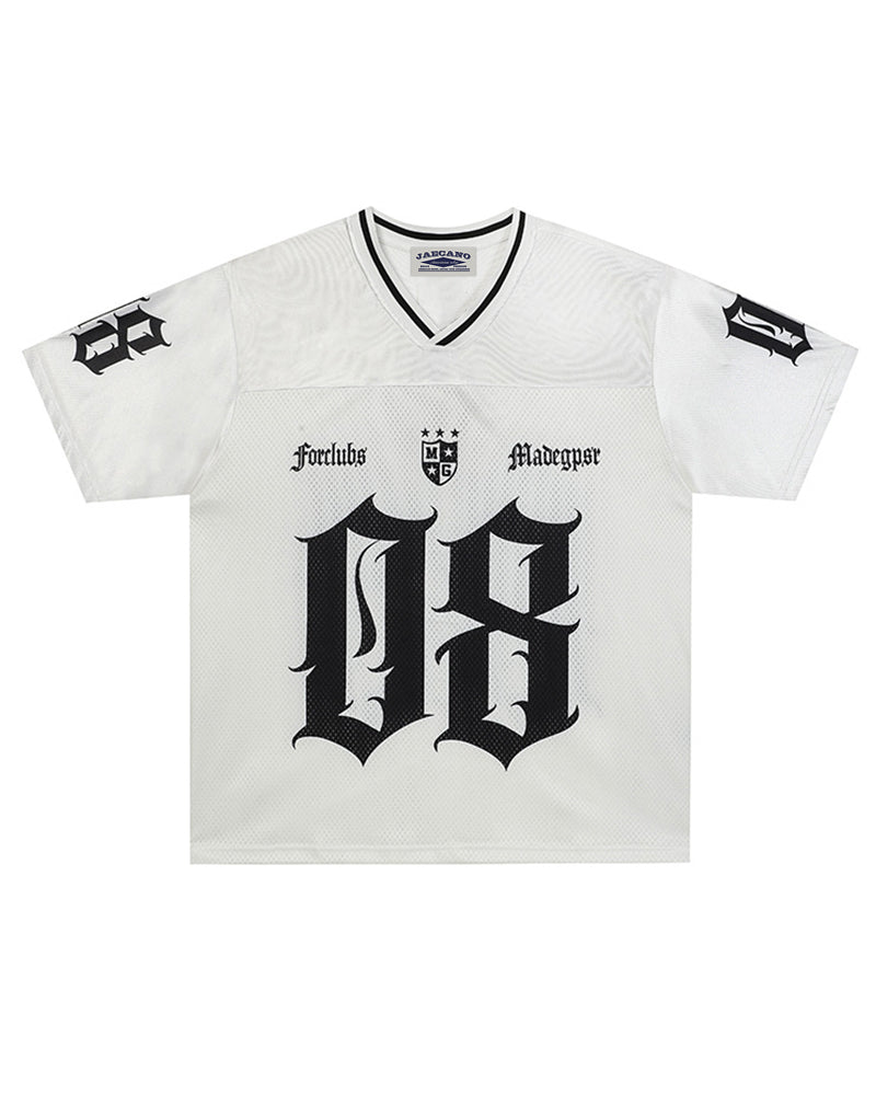 運動風數字印花短袖