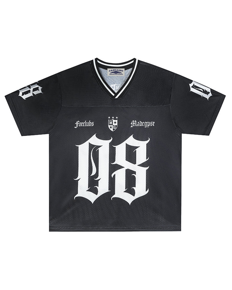 運動風數字印花短袖