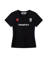 V-neck athletic t-shirt